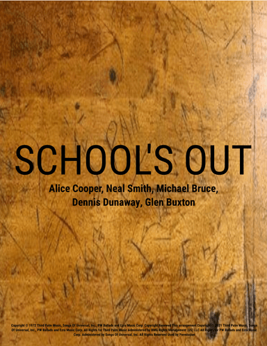School's Out (arr. Jeff Tincher)