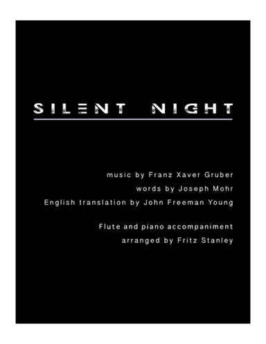Silent Night - Flute & Piano Accompaniment (arr. Fritz Stanley)