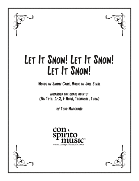 Let It Snow! Let It Snow! Let It Snow! (arr. Todd Marchand)