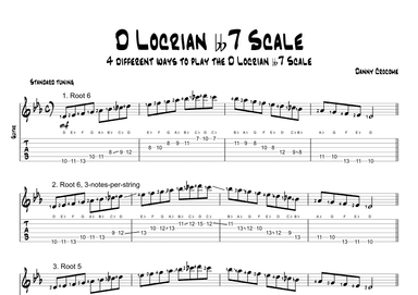 D Locrian bb7 Scale (4 Ways to Play)
