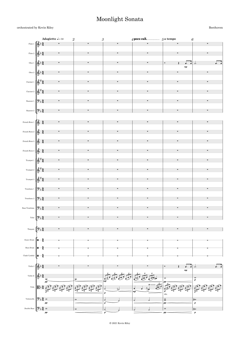 Moonlight Sonata (arr. Kevin Riley)