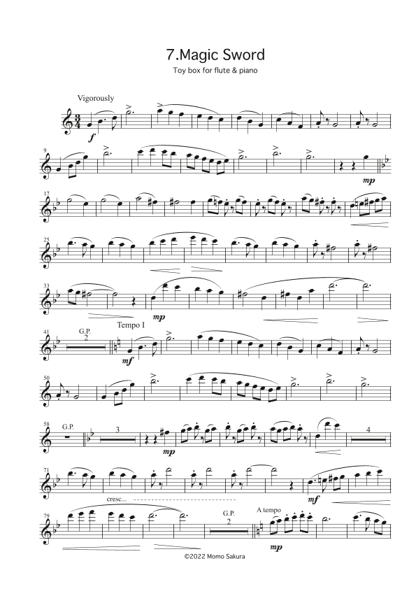7. Magic Sword ~Toy Box for Flute and Piano~