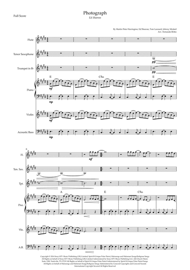 Photograph (arr. Fernando Britto)