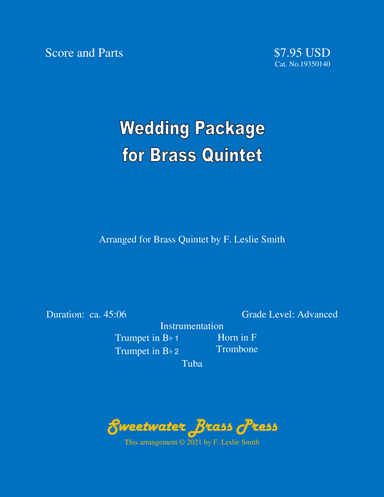 Wedding Package for Brass Quintet (arr. F. Leslie Smith)