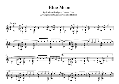 Blue Moon (arr. Claudio Hodnik)