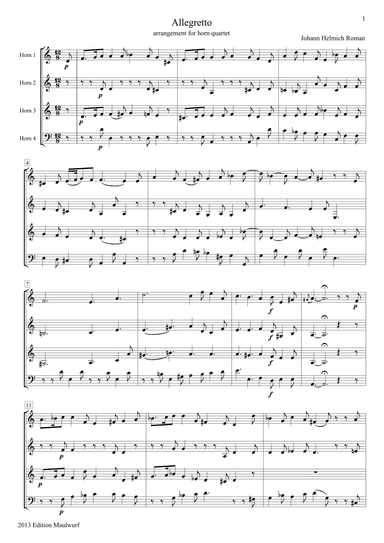 Allegretto (arr. Edition Maulwurf)