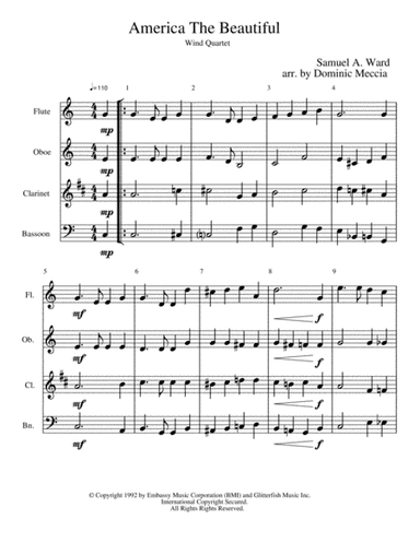 America The Beautiful (arr. Dominic Meccia)