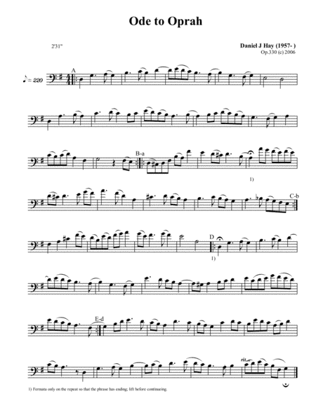 Ode to Oprah (Bass Solo)
