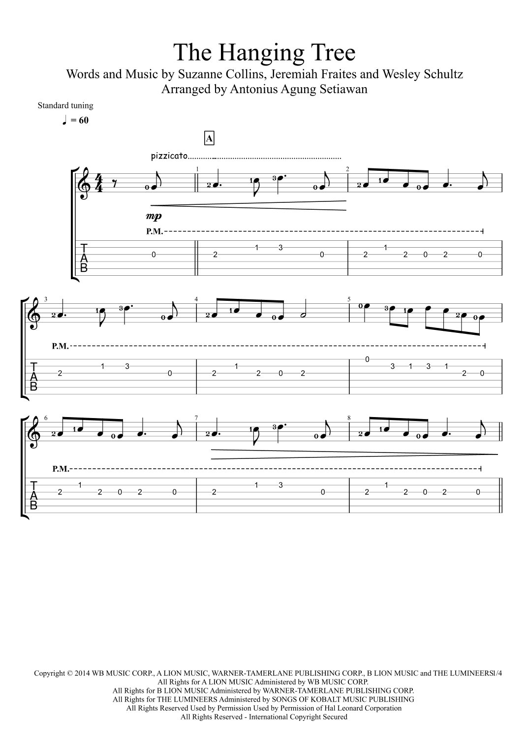 The Hanging Tree (arr. Antonius Agung Setiawan)