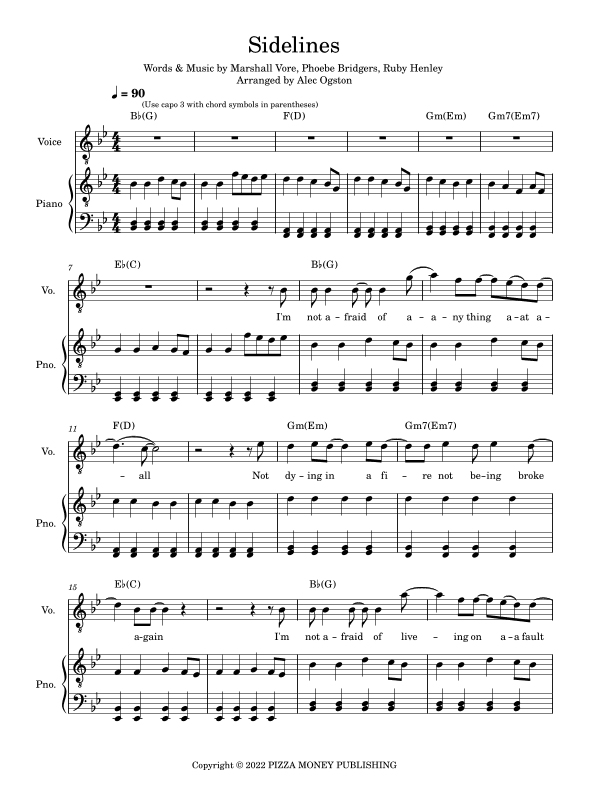 Sidelines (arr. Alec Ogston)