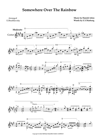 Somewhere Over The Rainbow/what A Wonderful World (arr. Evgeny Shushkovsky)