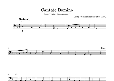 Cantate Domino in F (arr. Diego Marques)