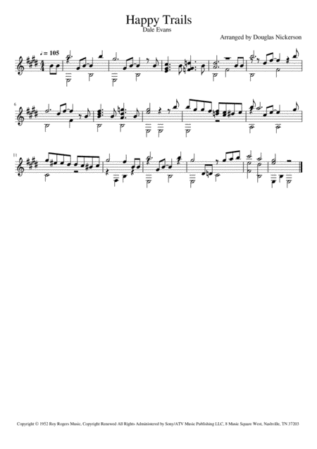 Happy Trails (arr. Douglas Nickerson)