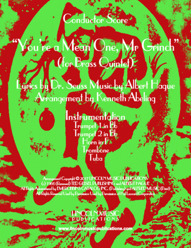 You're A Mean One, Mr. Grinch (arr. Kenneth Abeling)