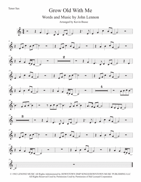 Grow Old With Me (arr. Kevin Busse)