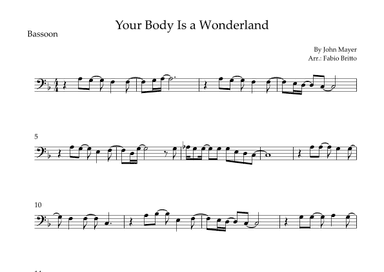 Your Body Is A Wonderland (arr. Fabio Britto)