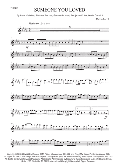 Someone You Loved (arr. Darren Lloyd)