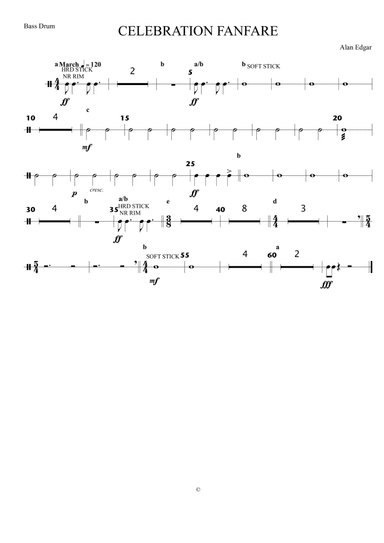 CELEBRATION FANFARE and PROCESSIONAL for flexible MIXED ENSEMBLE
