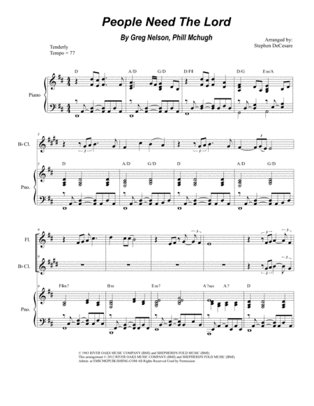 People Need The Lord (arr. Stephen DeCesare)