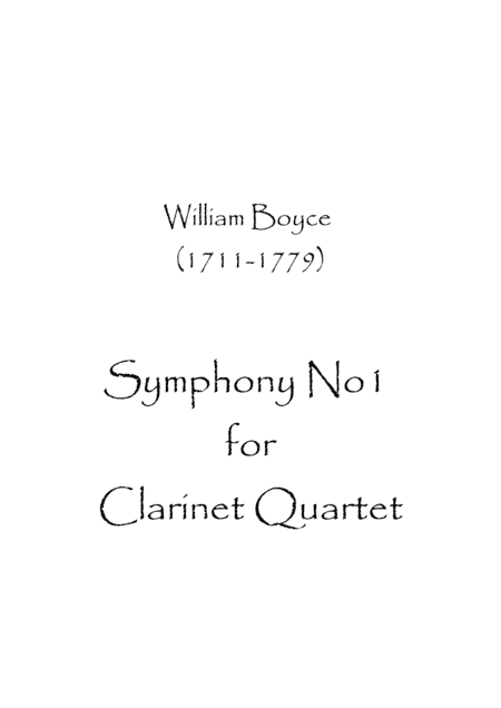 Symphony No.1 (arr. Spence Bundy)