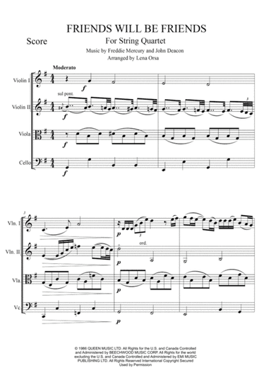 Friends Will Be Friends (arr. Lena Orsa)