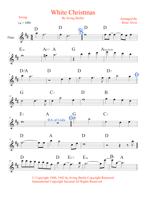 White Christmas (arr. Rene Alves)