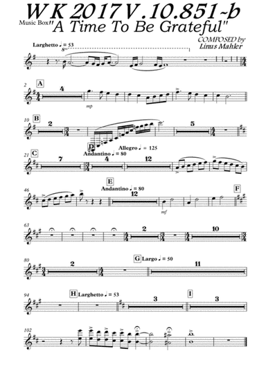 A Time to be Grateful - Music Box