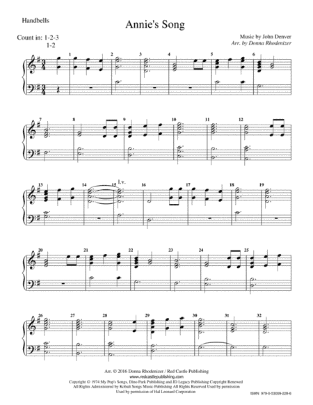 Annie's Song (arr. Donna Rhodenizer)