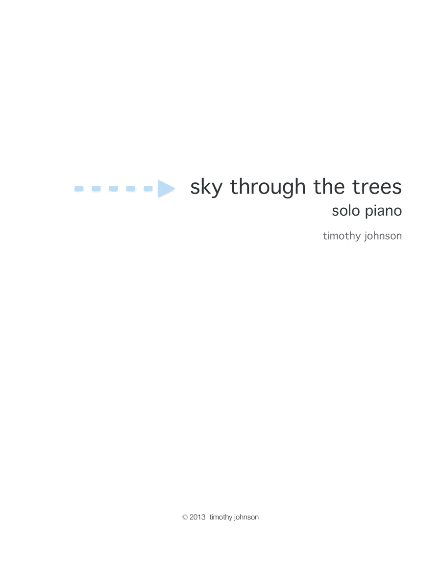 sky through the trees