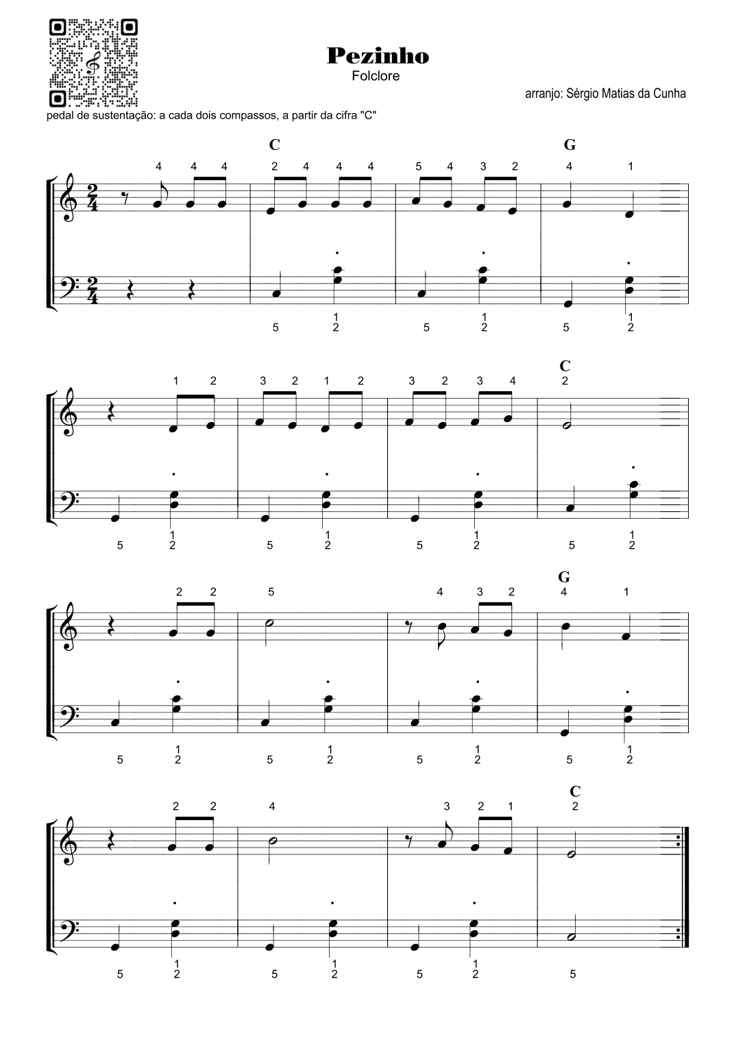 Pezinho - Fase2 (arr. Sérgio Matias da Cunha)