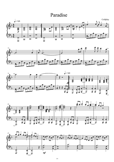 Paradise (arr. Coldplay)