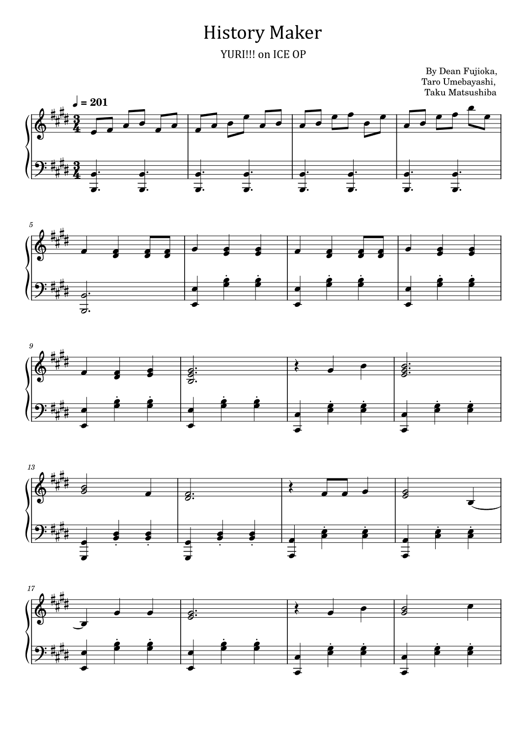 History Maker (arr. poon)
