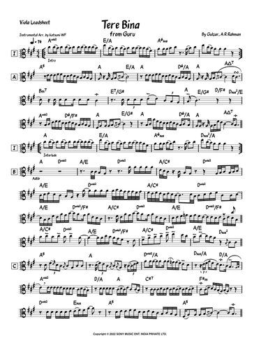Tere Bina (360 Ra) (arr. Katsumi WF)