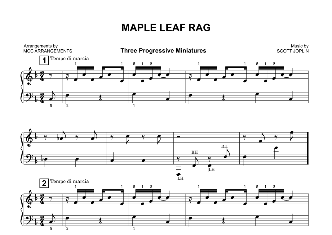 Maple Leaf Rag (arr. MCC Arrangements)
