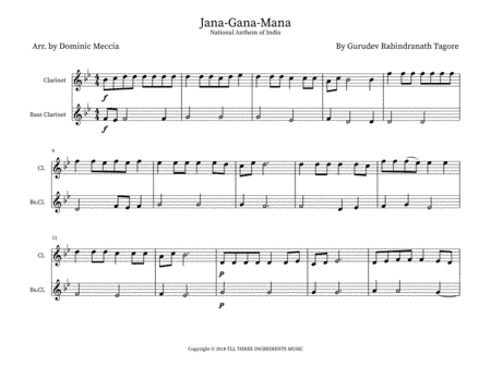 Jana Gana Mana (arr. Dominic Meccia)