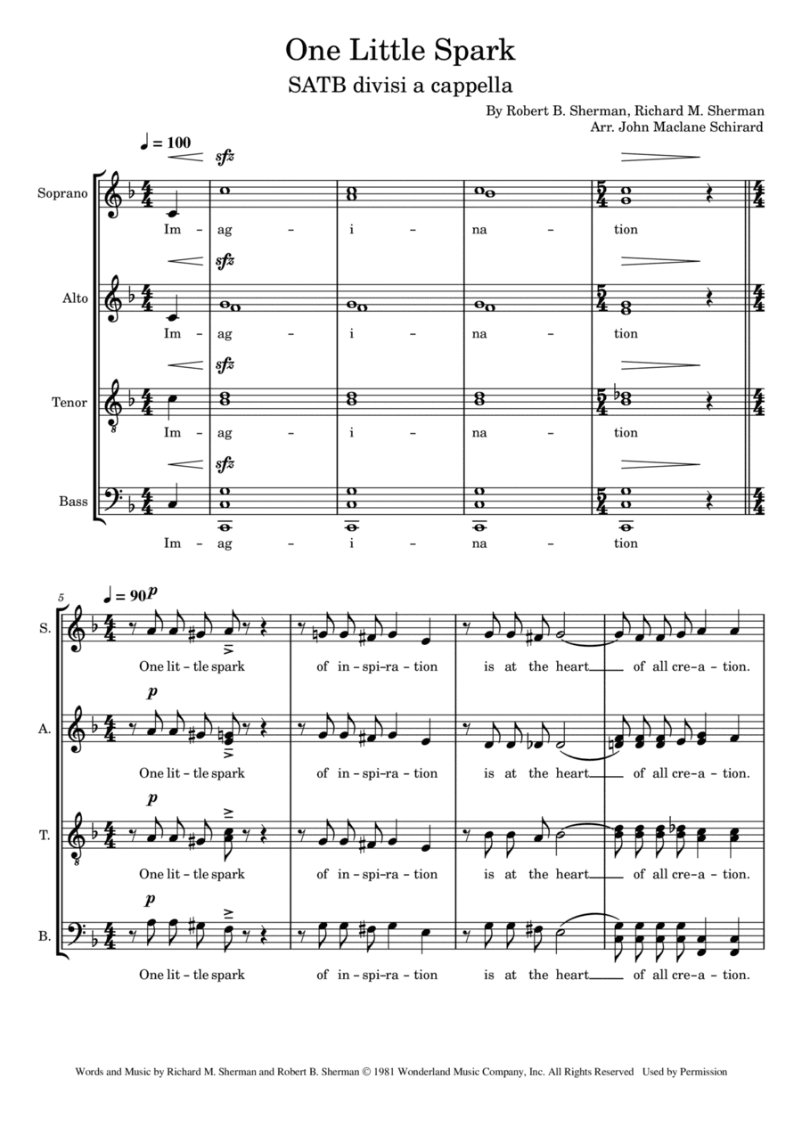 One Little Spark (arr. John Maclane Schirard)