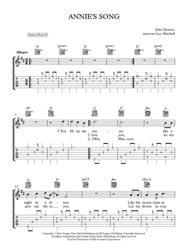 Annie's Song (arr. Lee Mitchell)