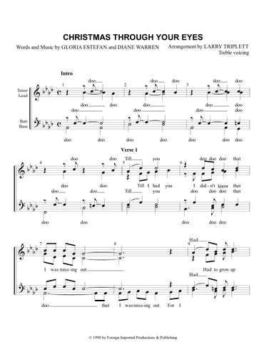 Christmas Through Your Eyes (arr. Larry Triplett)
