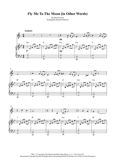 Fly Me To The Moon (in Other Words) (arr. Kaiserin Rebecca)