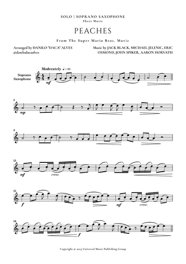 Peaches (arr. Danilo "Daca" Alves)