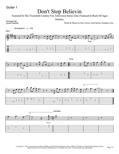 Don't Stop Believin' (arr. Jacob Thomas Cantrell)