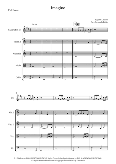 Imagine (arr. Fernando Britto)