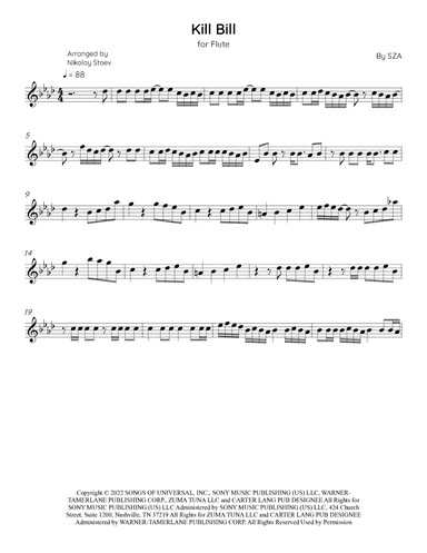 Kill Bill (arr. Nikolay Stoev)