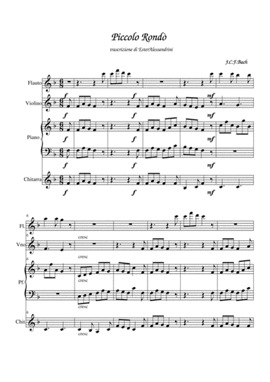 Piccolo Rondò (arr. Ester Alessandrini)