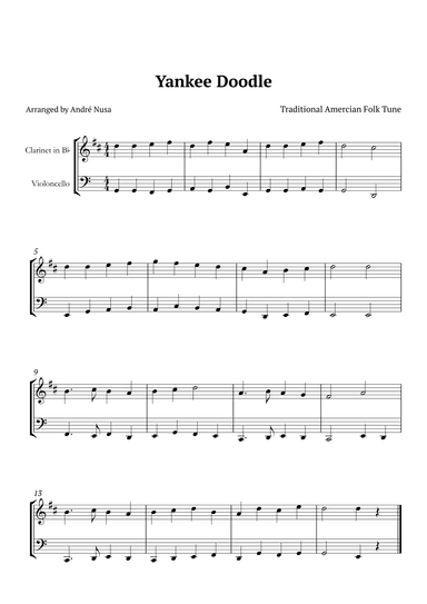 Yankee Doodle (arr. André Nusa)