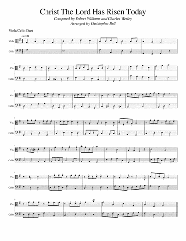 Christ The Lord Is Risen Today - Viola/Cello Duet (arr. Christopher Bell)