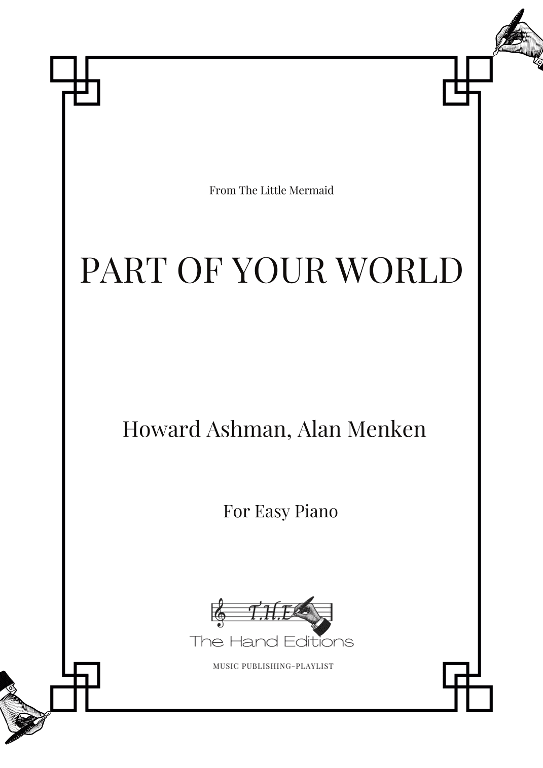 Part Of Your World (arr. The Hand Editions)