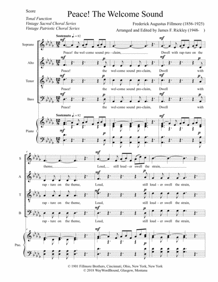 Peace! The Welcome Sound (arr. James F. Rickley)