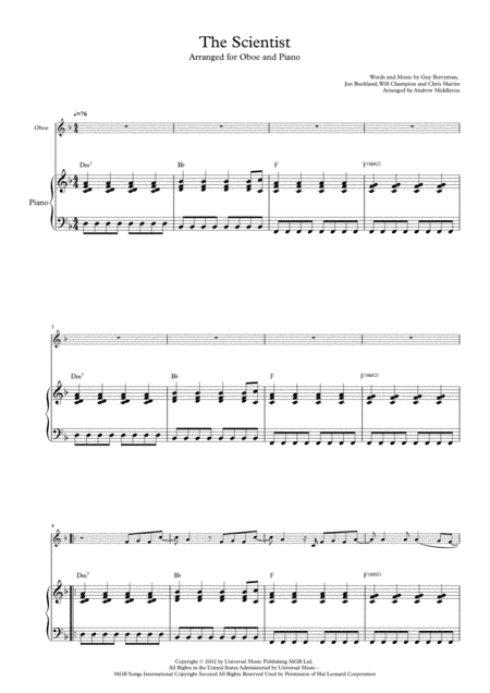 The Scientist (arr. Andrew Middleton)