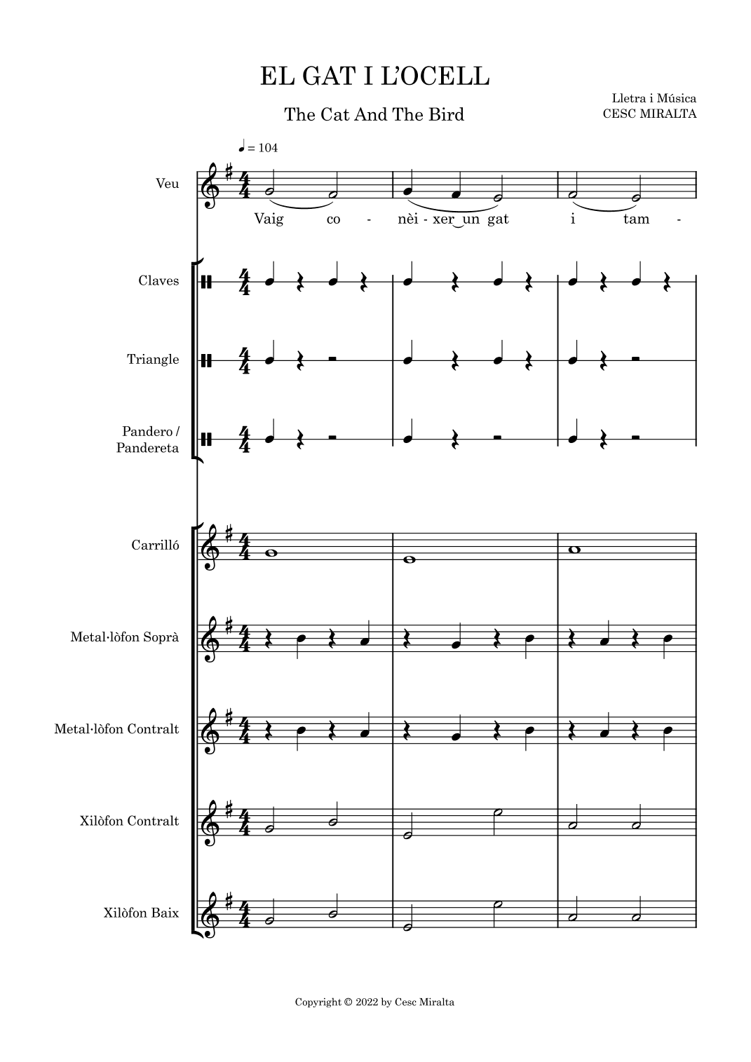 EL GAT I L'OCELL Orff